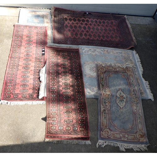808 - Six various rugs