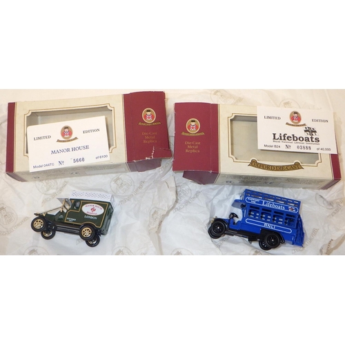 73 - A group of Oxford Die Cast vehicles, proceeds to RNLI