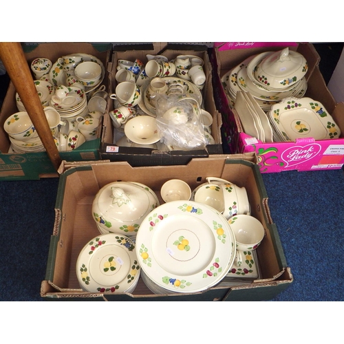 79 - A large qty of Adams Titan Ware table ware af (4)