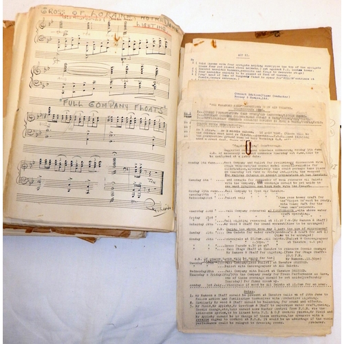 82 - A Scarborough open air theartre interest Vagabond King Vocal score and related ephemera