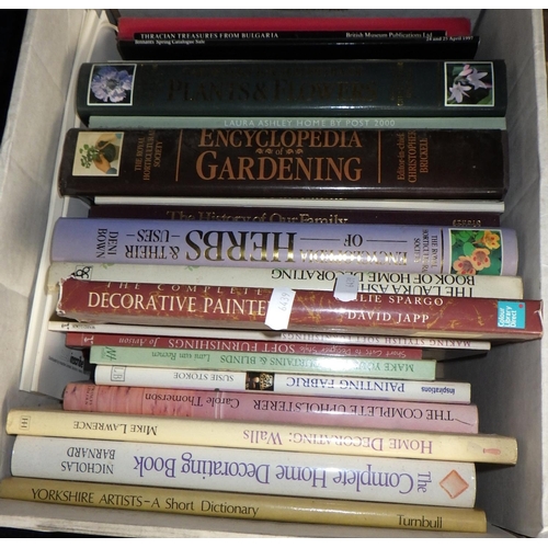 107 - Three boxes of misc books (3)