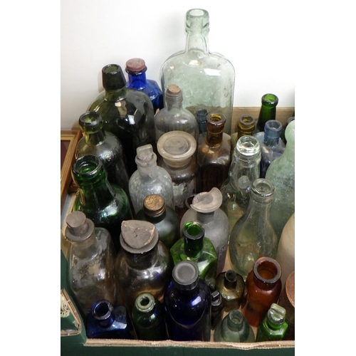 126 - A qty of misc vintage bottles