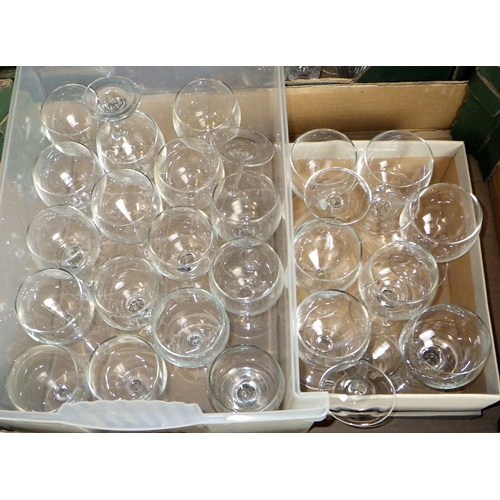 142 - Four boxes of misc glassware AF (4)