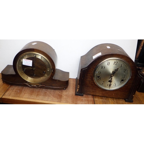 154 - A group of four Westminster chime mantle clocks (4)