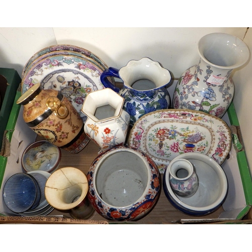 162 - Three boxes of misc Victorian and later tableware etc AF (3)