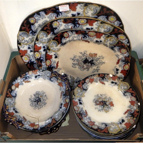 162 - Three boxes of misc Victorian and later tableware etc AF (3)