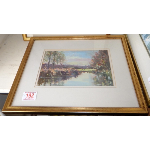 192 - James Hewitt (b. 1934): A group of three James Hewitt framed landscapes