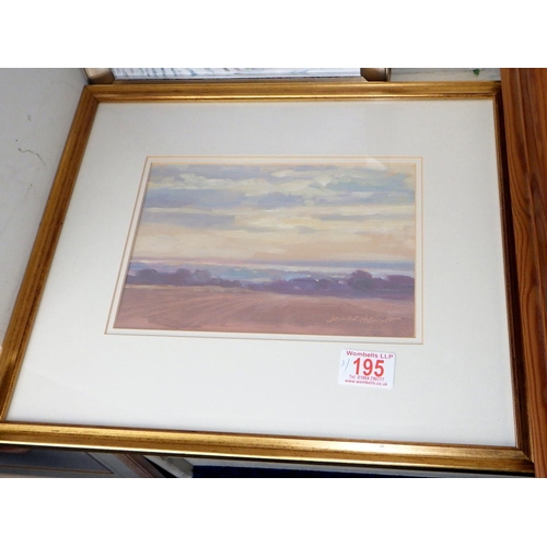 195 - James Hewitt (b. 1934): three James Hewitt framed landscapes (3)