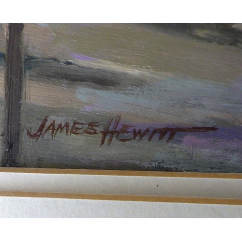 196 - James Hewitt (b. 1934): two James Hewitt framed landscapes (2)