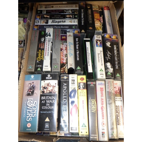 215 - A large qty of vhs tapes