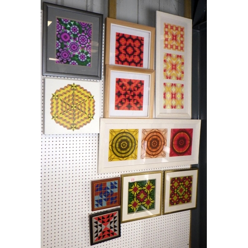 218 - A group of geometric art prints etc (10)