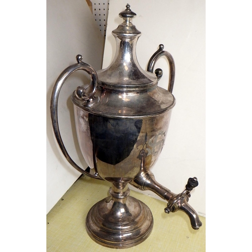 241 - A silver plated samovar