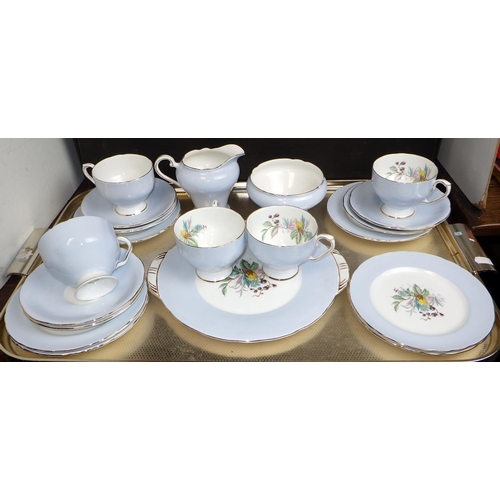 254 - An Aynsley part tea set together with a qty of misc ceramics, glass etc (2)