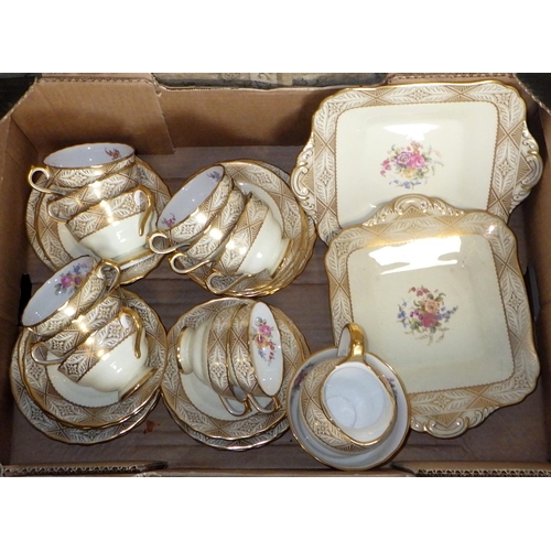 260 - A qty of Spode Copeland floral tea ware