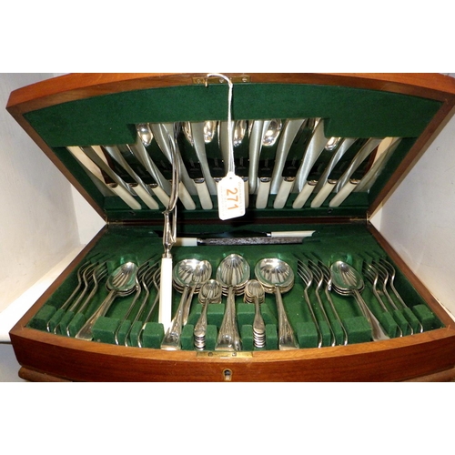 271 - A Canteen of cutlery together with cased fish set and a carving set (3)