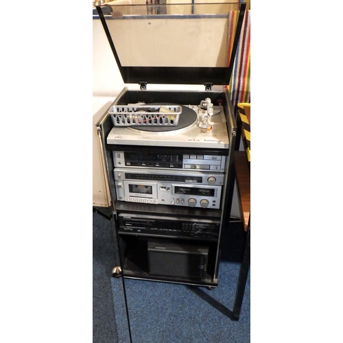 281 - A Technics Hi-Fi system to inc Wharfedale speakers and a Phillips disc player
All electricals sold a... 