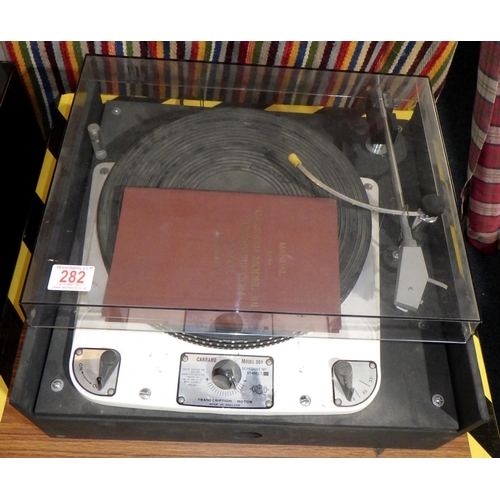 A Garrard model 301 turntable, schedule No 51400/2, with original manual 
All electricals sold as seen