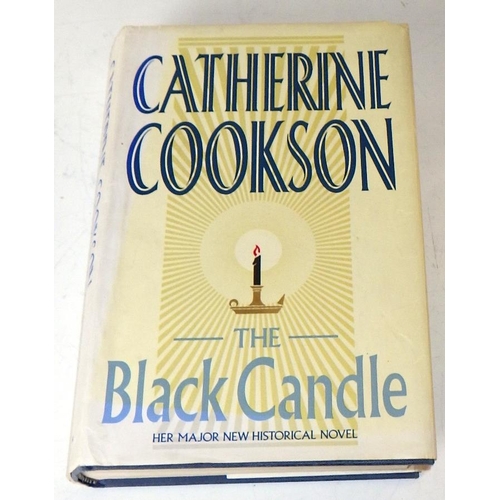 292 - A Catherine Cookson 'The Black Candle' book, with inscription letter