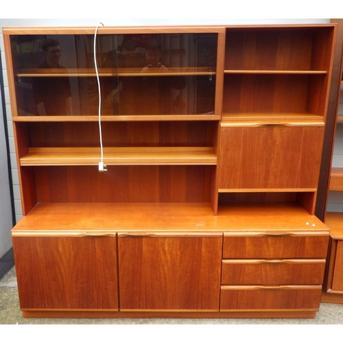 630 - A McIntosh teak side cabinet together with a narrow teak side unit (2)