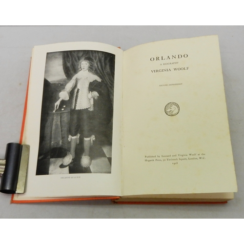 315 - Books: Orlando, Virginia Woolf, second impression of the first edition published by Leonard and Virg... 