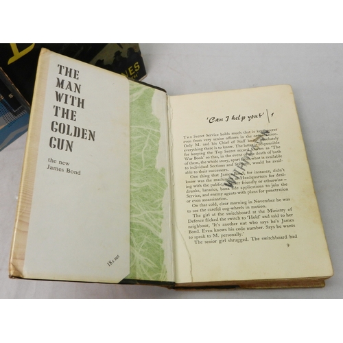 316 - Books: Ian Fleming, The Man with the Golden Gun, c1965 Jonathan Cape, ex. libris lacking and end pag... 