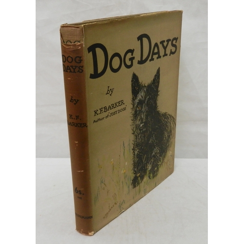 318 - Picture books: K F Barker, Dog Days, Heinemann 1938 with dust jacket, this slight a/f; Rowland Emett... 