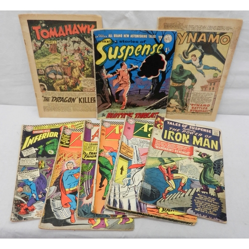 320 - 1960s vintage comic books incl DC Action Comics; Marvel Iron Man no.54; T.H.U.N.D.E.R. 