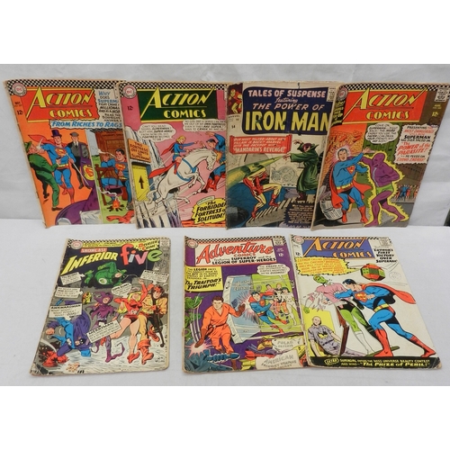 320 - 1960s vintage comic books incl DC Action Comics; Marvel Iron Man no.54; T.H.U.N.D.E.R. 