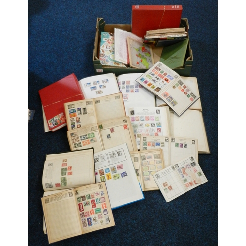 312 - Postage Stamps: collection of stamp albums and sheets / part sheets, world interest most second half... 