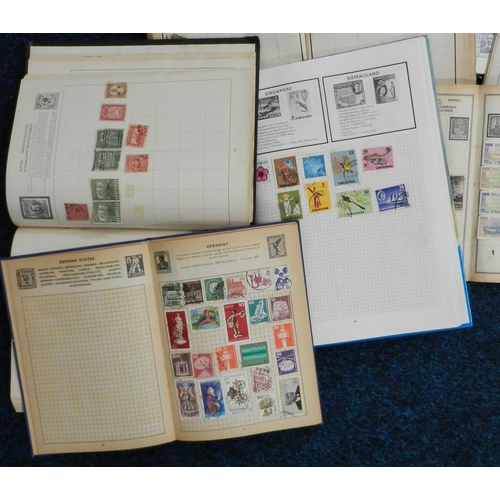 312 - Postage Stamps: collection of stamp albums and sheets / part sheets, world interest most second half... 