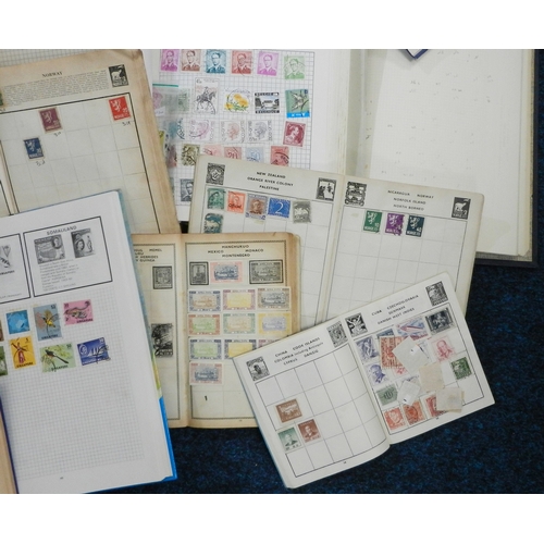 312 - Postage Stamps: collection of stamp albums and sheets / part sheets, world interest most second half... 