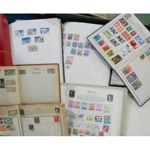 312 - Postage Stamps: collection of stamp albums and sheets / part sheets, world interest most second half... 