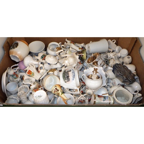 266 - A large qty of misc crested china