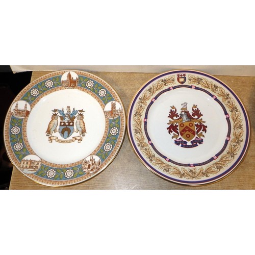 251 - A group of seven armorial cabinet plates