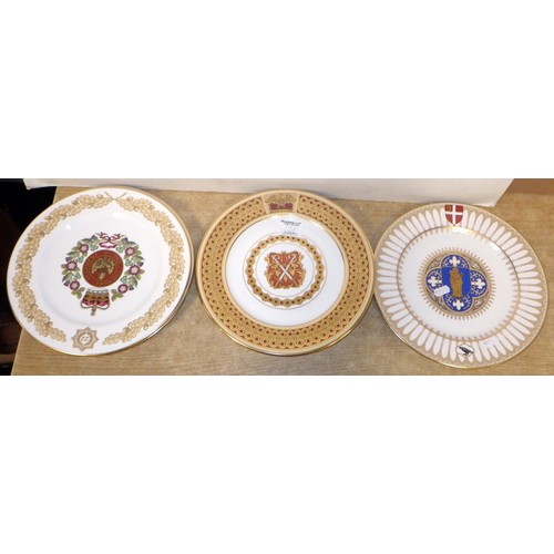 251 - A group of seven armorial cabinet plates