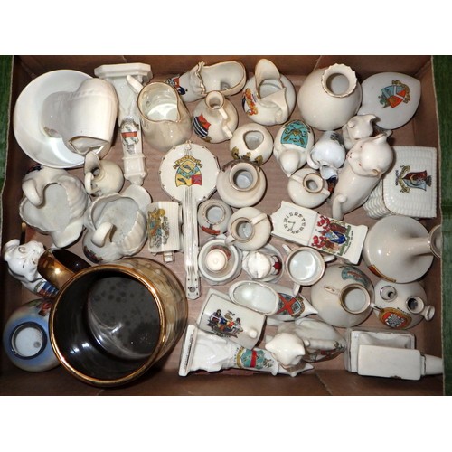 255 - A large qty of misc crested china