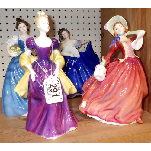 291 - A group of four Royal Doulton figures (4)