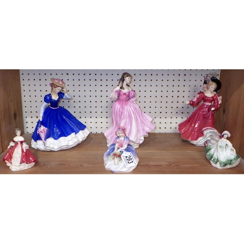 293 - A group of six Royal Doulton figures (6)