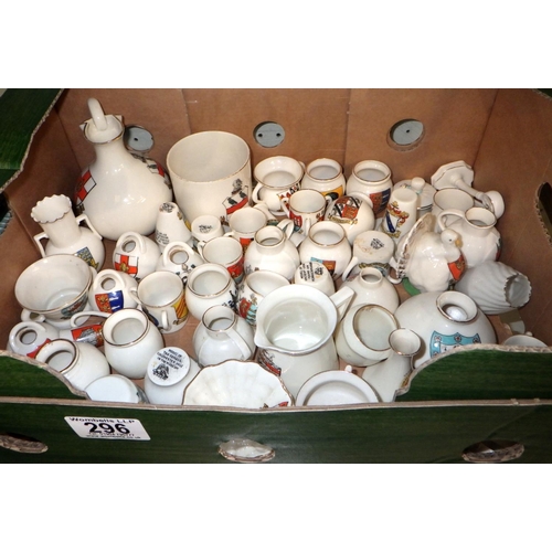 296 - A large qty of misc crested china