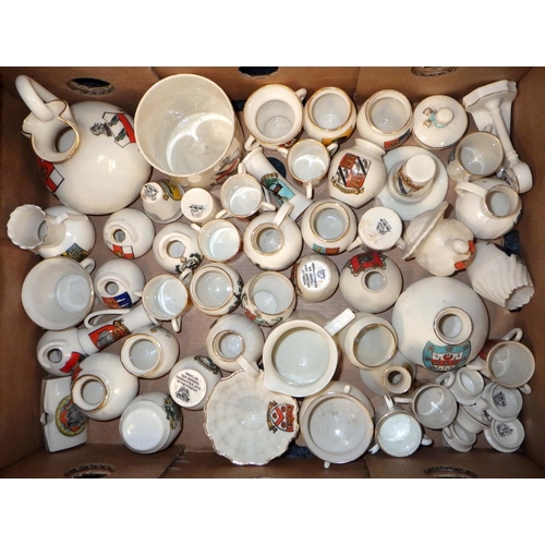 296 - A large qty of misc crested china