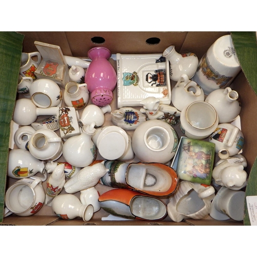 314 - A large qty of misc crested china