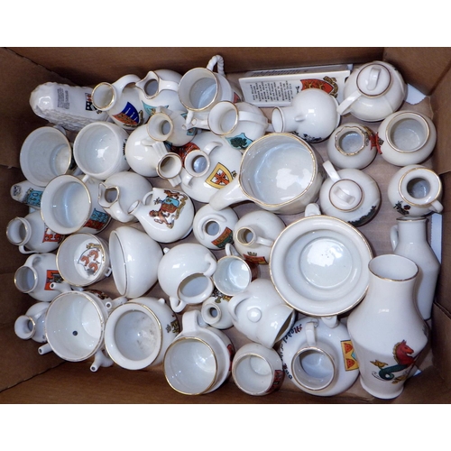 317 - A large qty of misc crested china