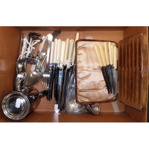 321 - A set of scales, cutlery, ceramics etc (4)