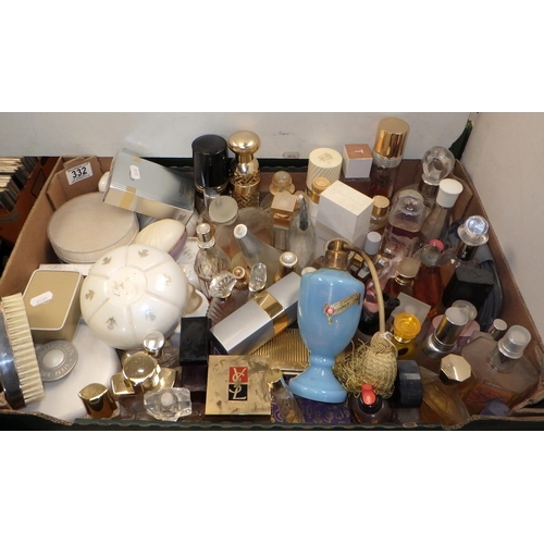 332 - A large qty of used perfume bottles