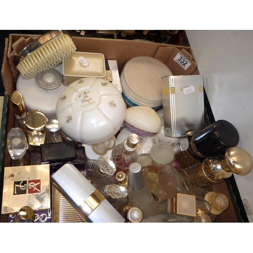 332 - A large qty of used perfume bottles