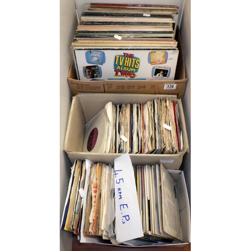 336 - A qty of misc pop Lps and singles