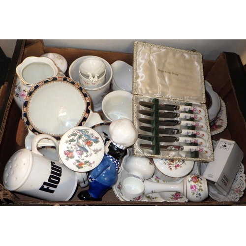 341 - A large part tea set together with further misc ceramics and glass ware (3)