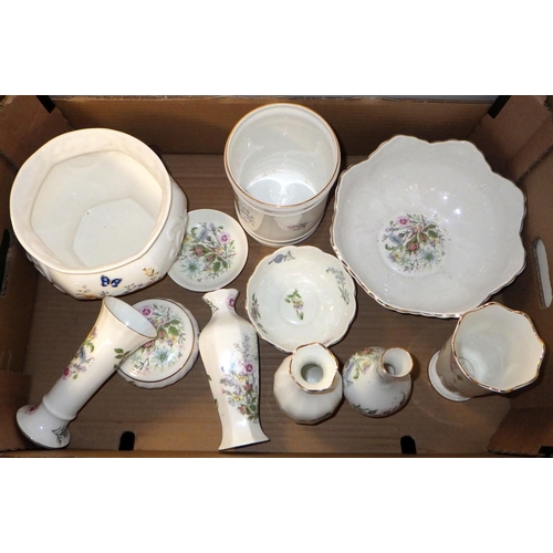 342 - A group of Aynsley vases etc