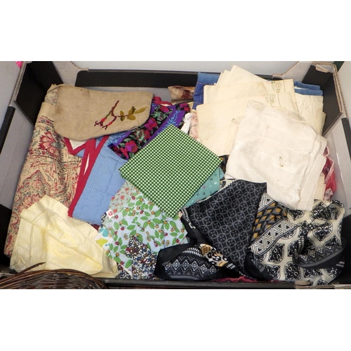 351 - Two boxes of sewing related accessories, etc (2)