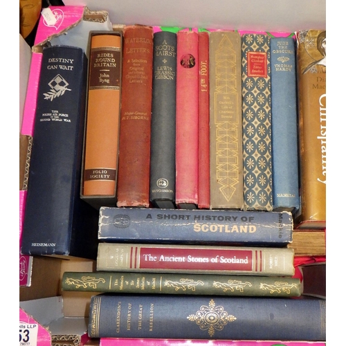 353 - A box of misc books to inc Folio Society